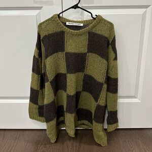 TheOpen Product checkered sweater